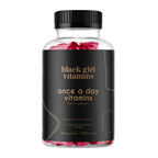 Black Girl Vitamins once a day vitamins dietary supplement, orange, cherry & strawberry flavored, 60 gummies